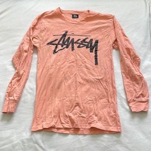 Salmon Stüssy Long sleeve
